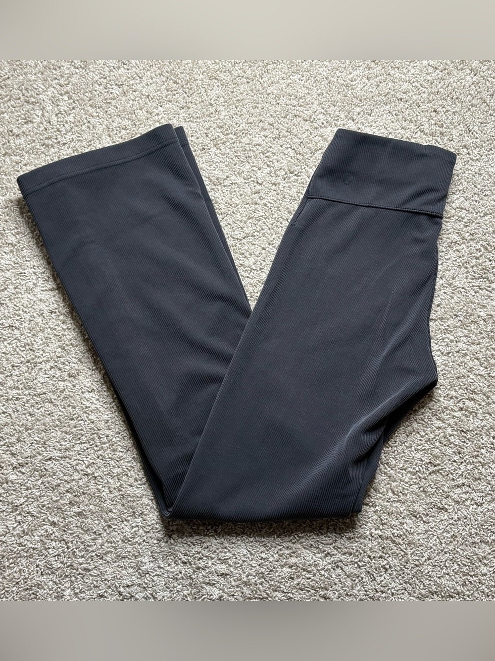Lululemon Brushed Softstreme Ribbed Zip Flared Pant